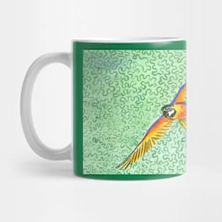 Daily Doodle 27- Jungle - Blue Macaw Mug